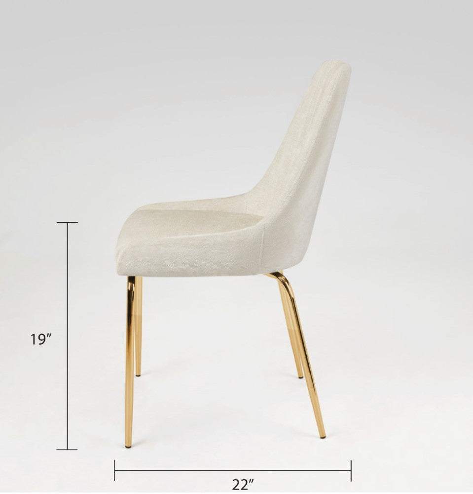Avari Dining Chair - Gold - Ella and Ross Furniture