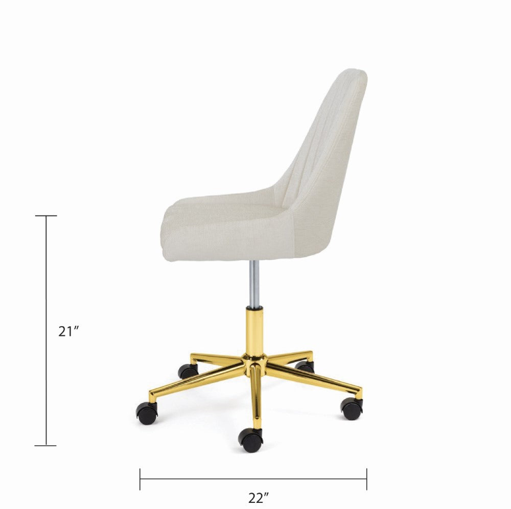 Avari Office Chair - Gold - Ella and Ross Furniture