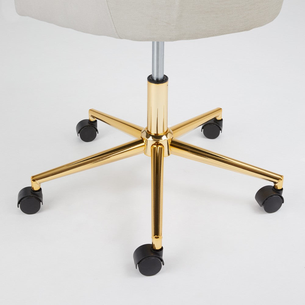 Avari Office Chair - Gold - Ella and Ross Furniture