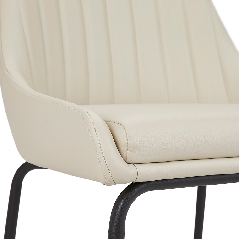 Avari Black Metal Dining Chair - Ella and Ross Furniture