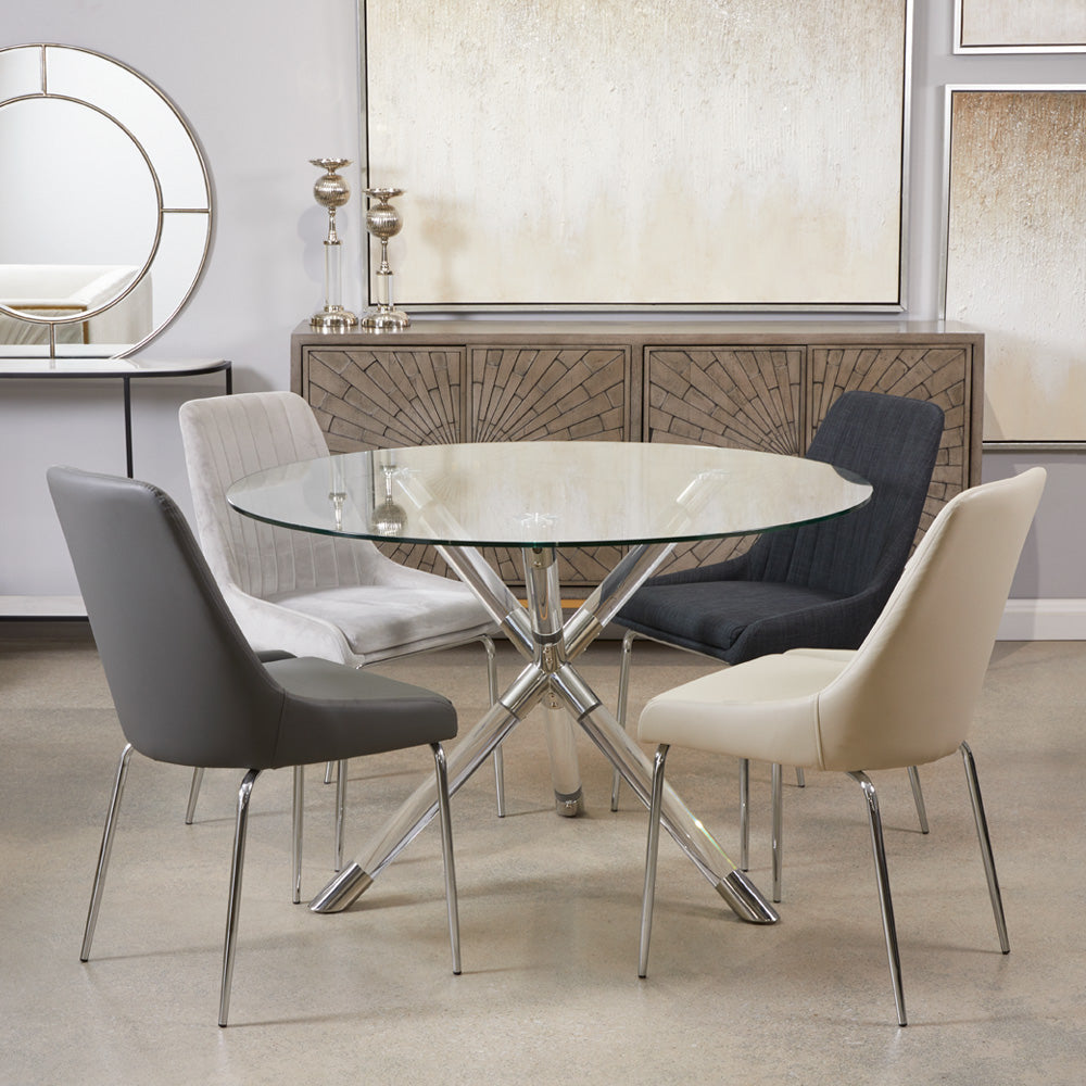 Avari Dining Chair - Silver - Ella and Ross Furniture