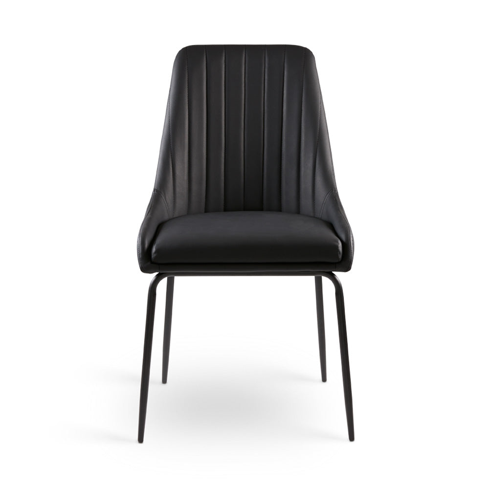 Avari Black Metal Dining Chair - Ella and Ross Furniture