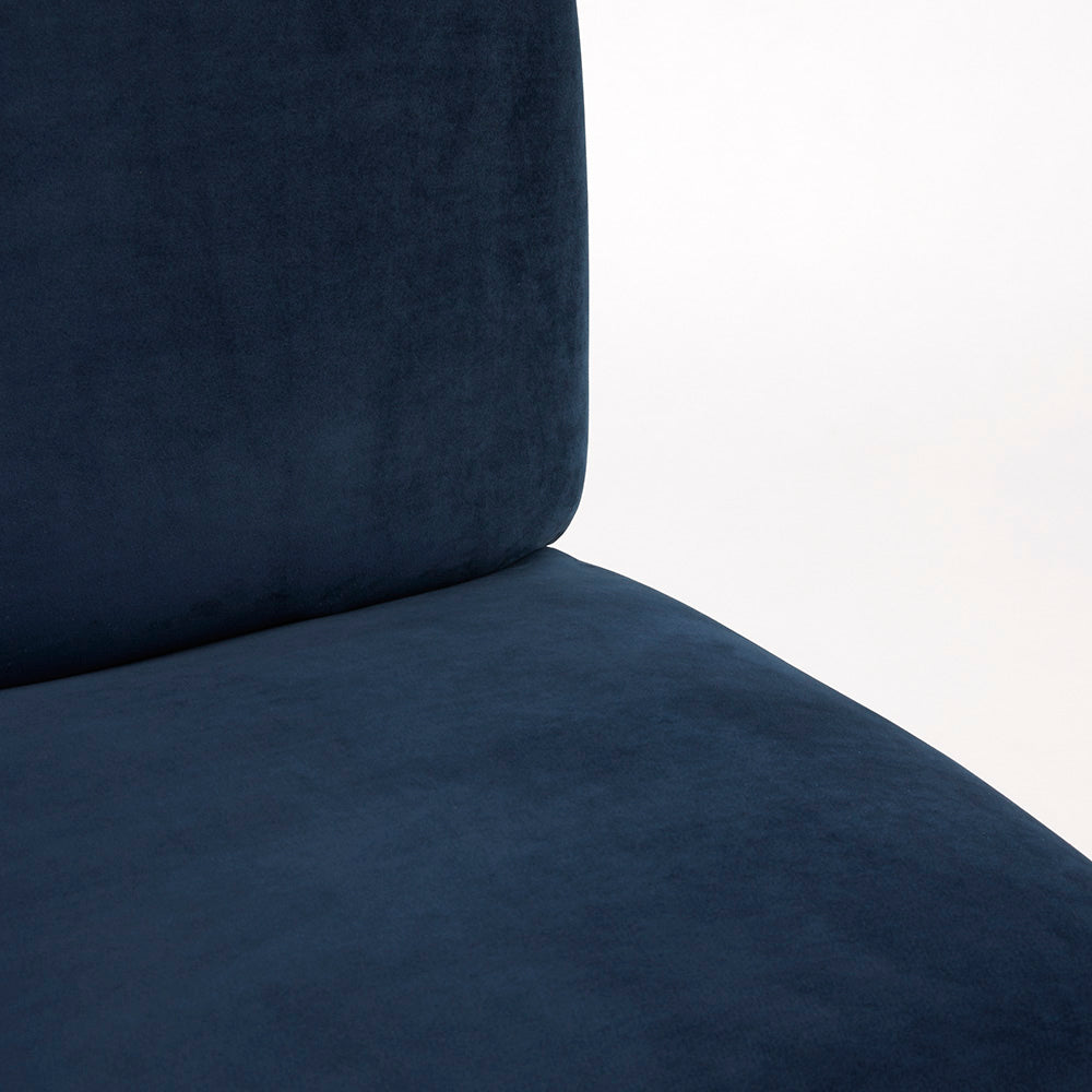 Baringo Blue Velvet Accent Chair - Ella and Ross Furniture