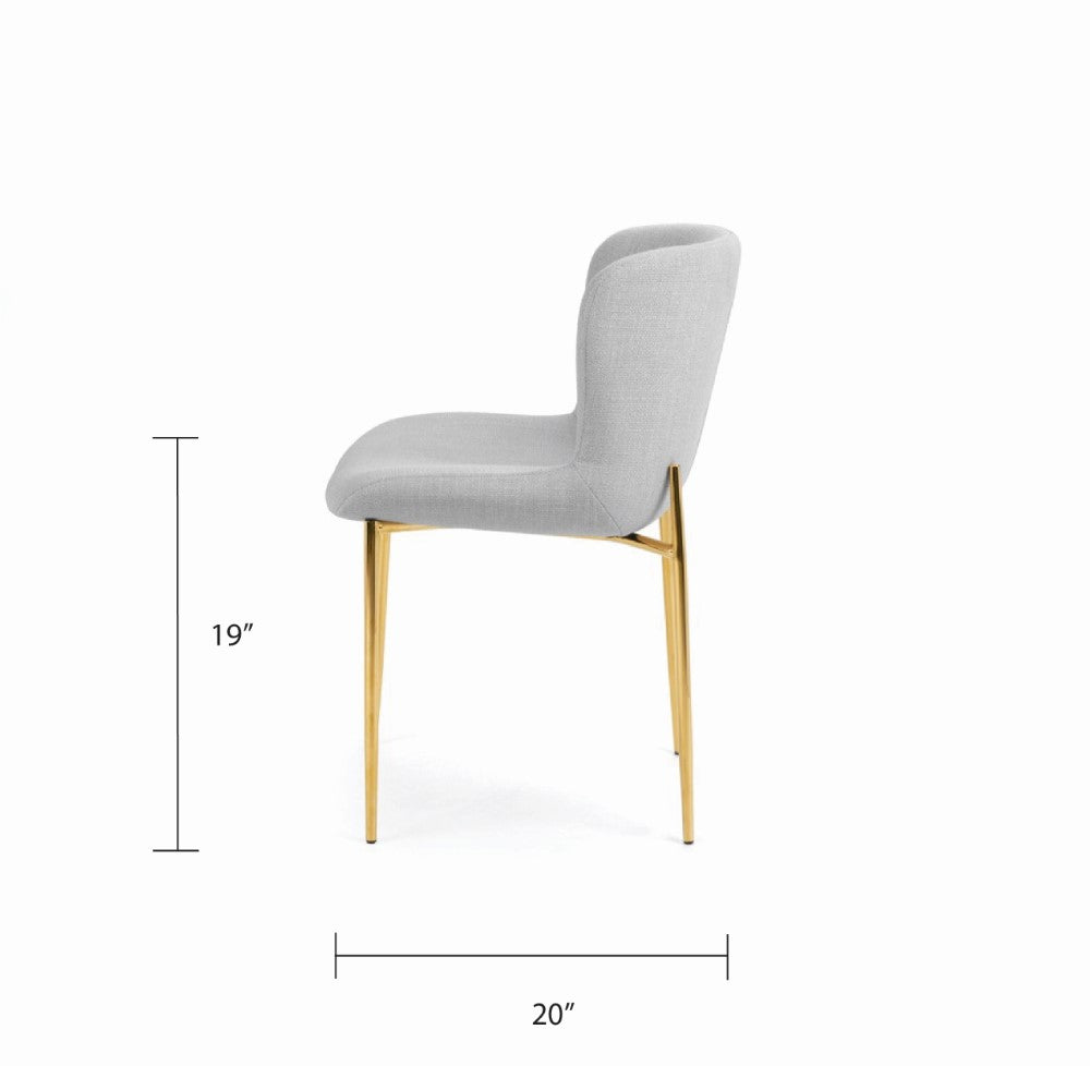 Bruno Dining Chair - Gold - Ella and Ross Furniture