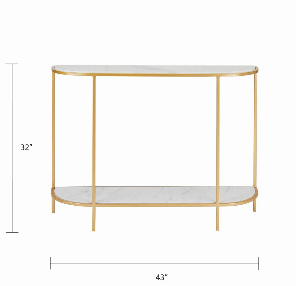 Cachet Marble Console - Gold - Ella and Ross Furniture