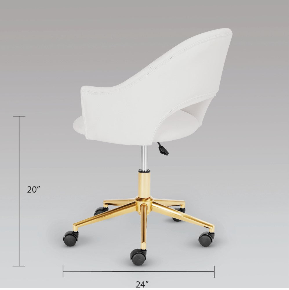Charlie Office Chair - Gold - Ella and Ross Furniture
