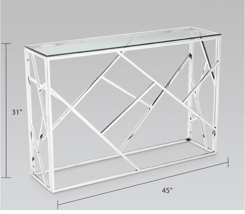 Cyprus Silver Console Table - Ella and Ross Furniture