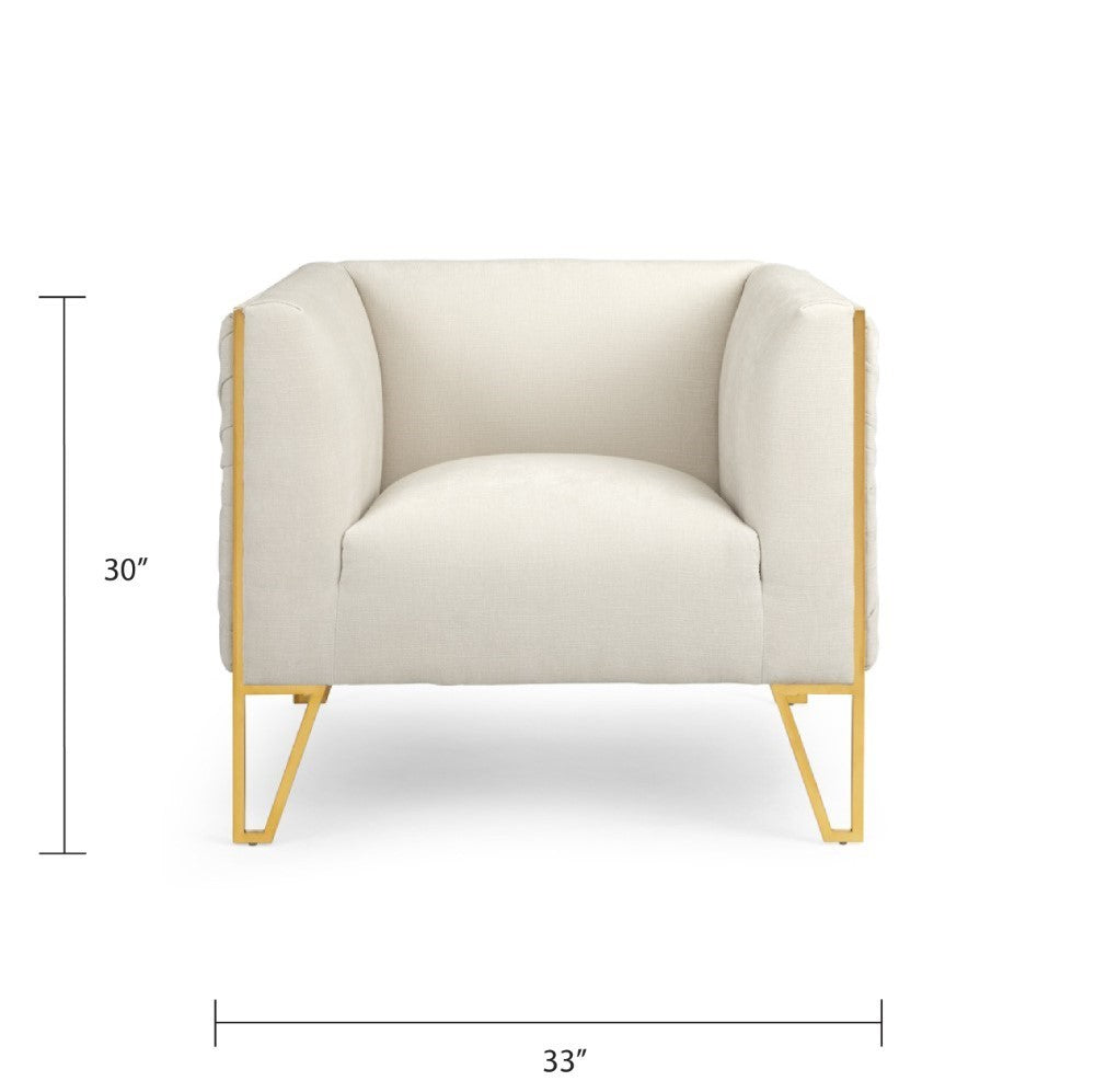 Daria Accent Chair - Matte Gold - Ella and Ross Furniture