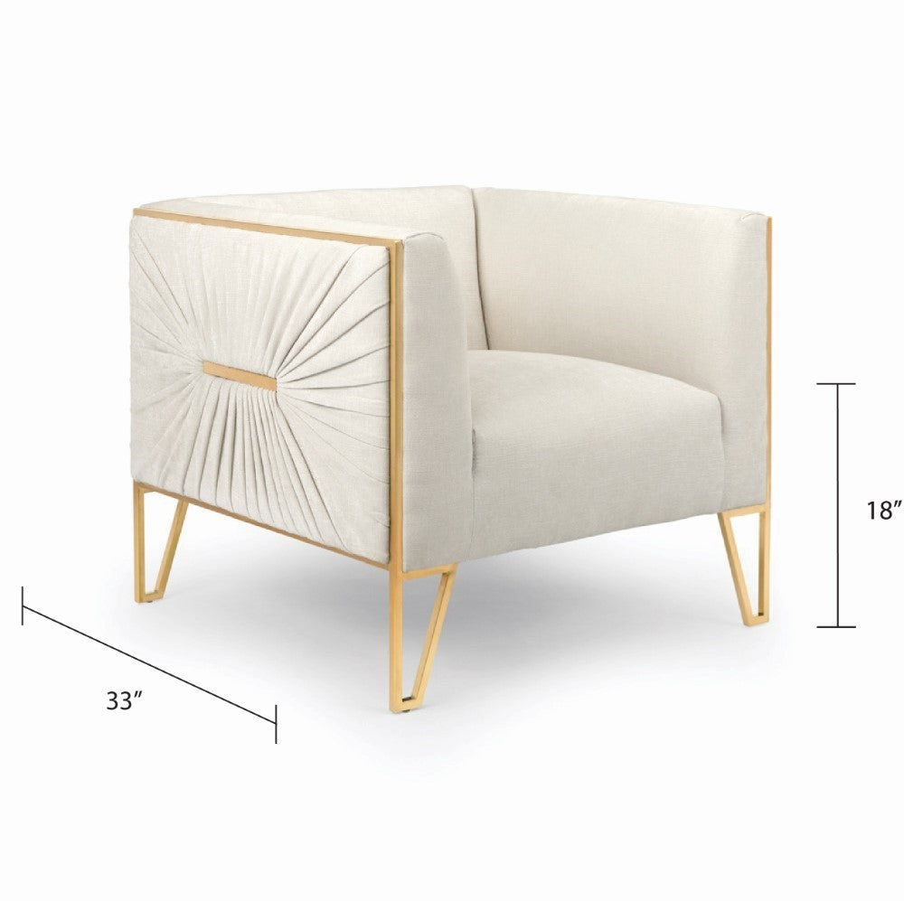 Daria Accent Chair - Matte Gold - Ella and Ross Furniture
