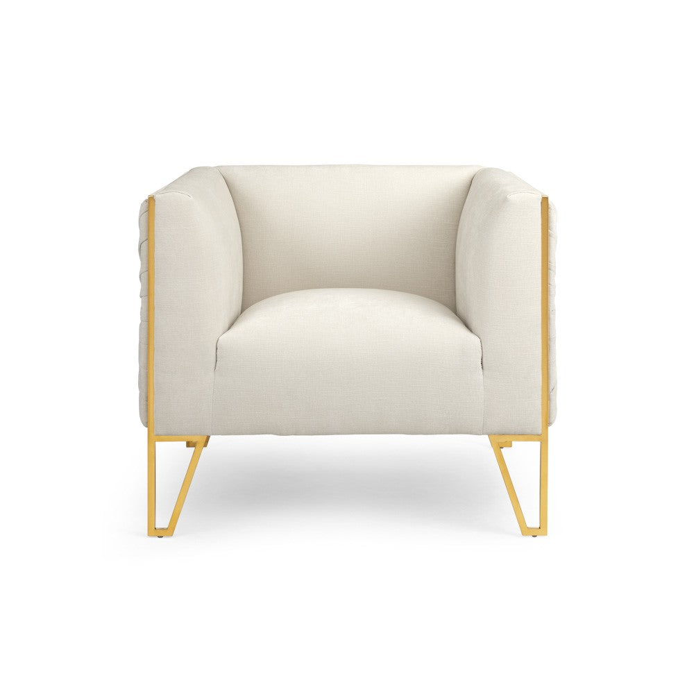 Daria Accent Chair - Matte Gold - Ella and Ross Furniture