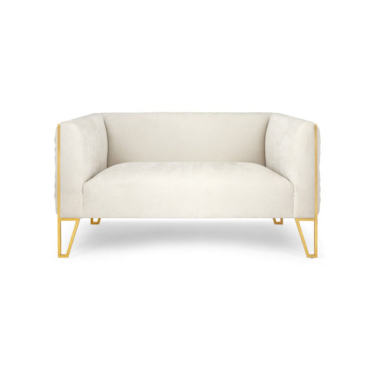 Daria Loveseat - Matte Gold - Ella and Ross Furniture