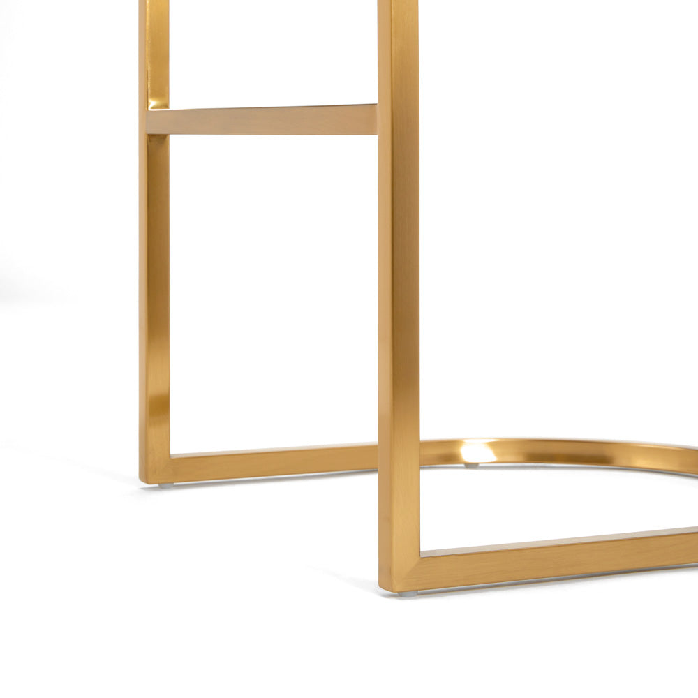 Delphine Bar Stool - Brushed Gold - Ella and Ross Furniture