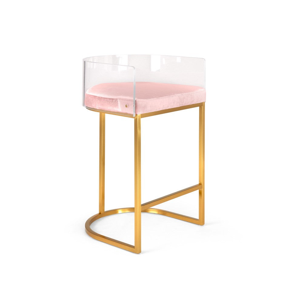 Delphine Counter Stool - Brushed Gold - Ella and Ross Furniture