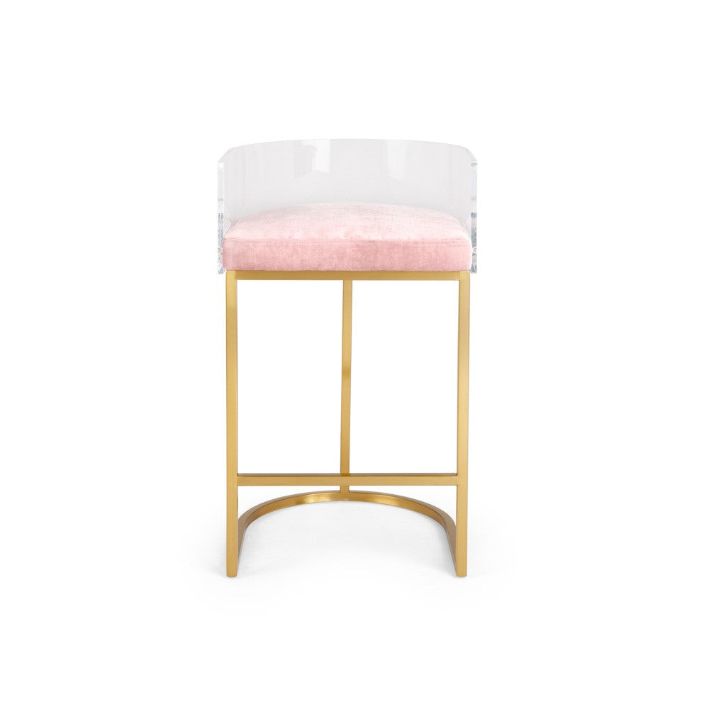 Delphine Counter Stool - Brushed Gold - Ella and Ross Furniture