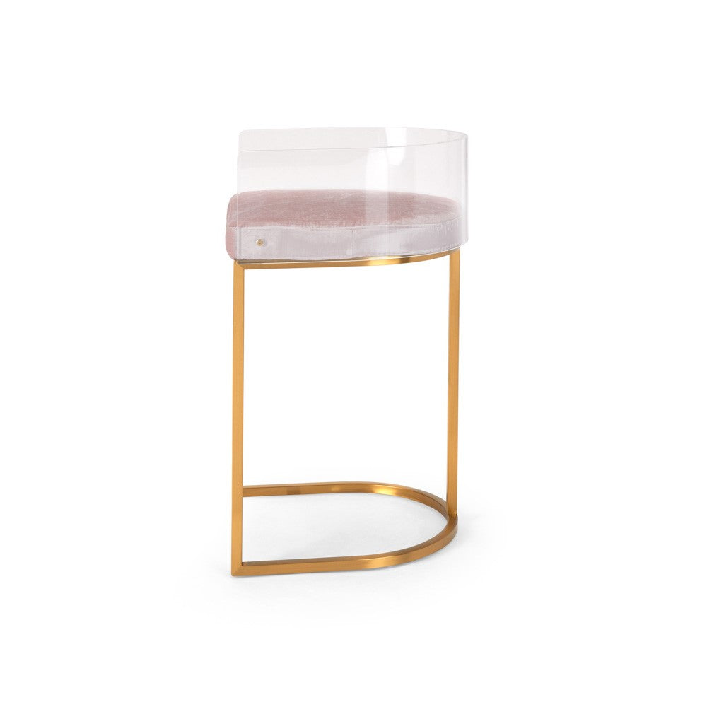 Delphine Counter Stool - Brushed Gold - Ella and Ross Furniture