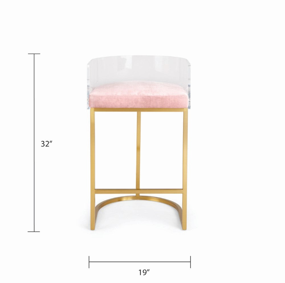 Delphine Counter Stool - Brushed Gold - Ella and Ross Furniture