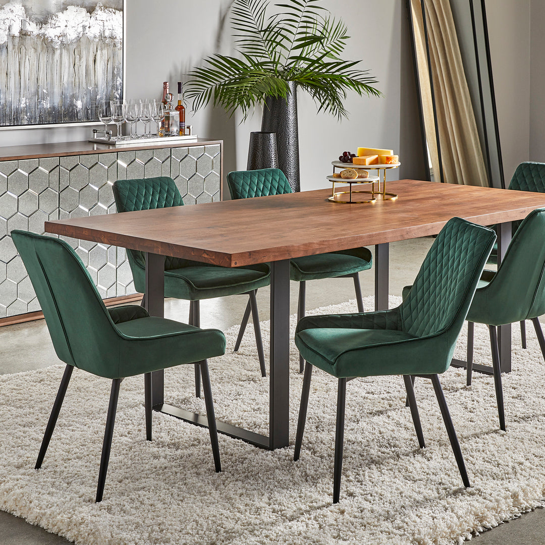 Pekoe Wood Dining Table - 84" - Ella and Ross Furniture