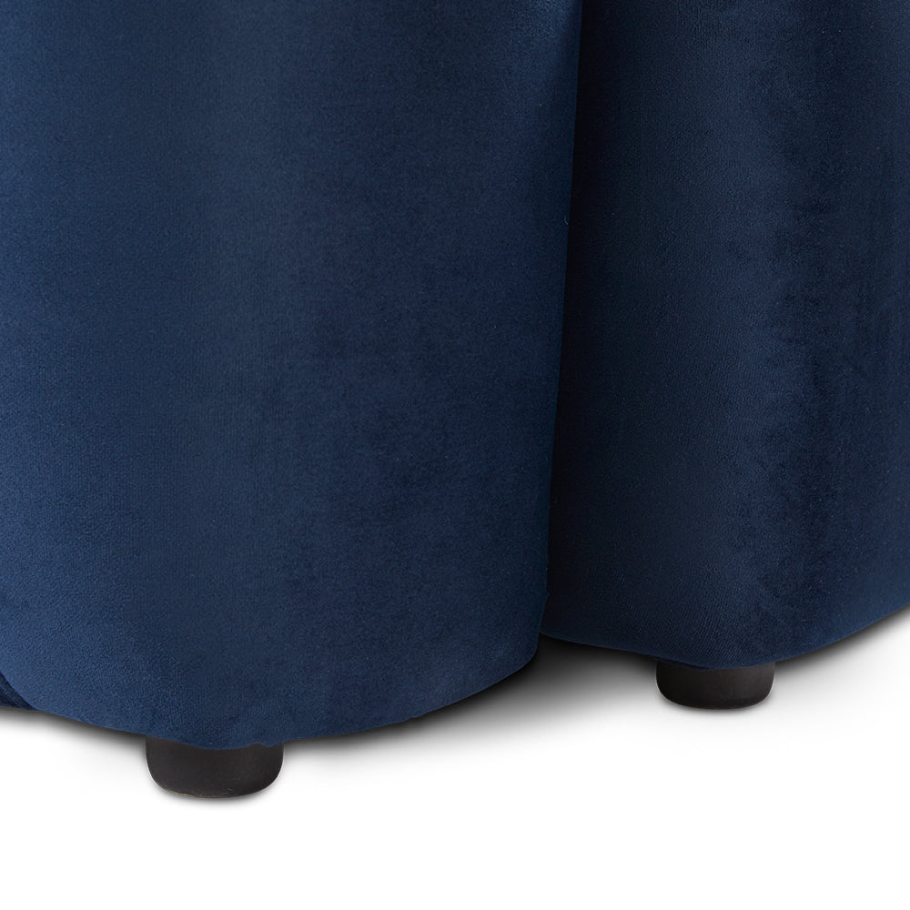 Dominica Tubular Blue Velvet Sofa - Ella and Ross Furniture