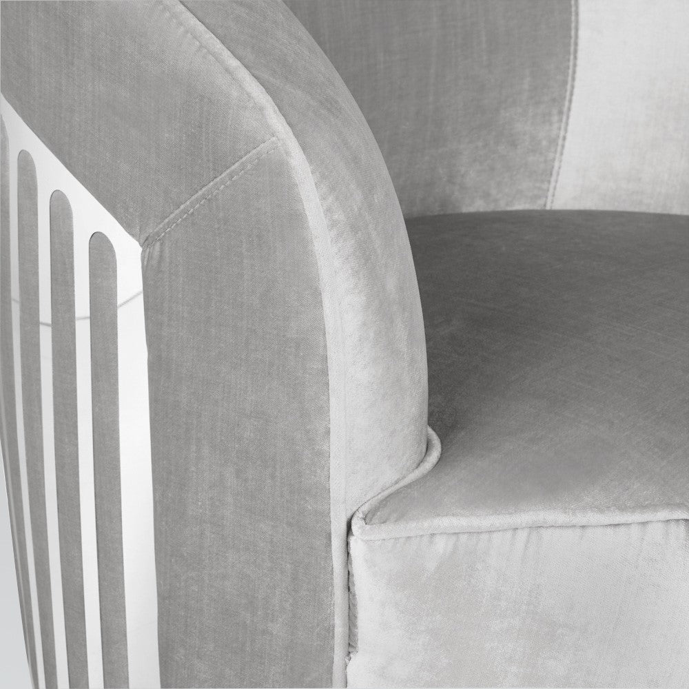 Ernest Swivel Accent Chair Grey - Ella and Ross Furniture