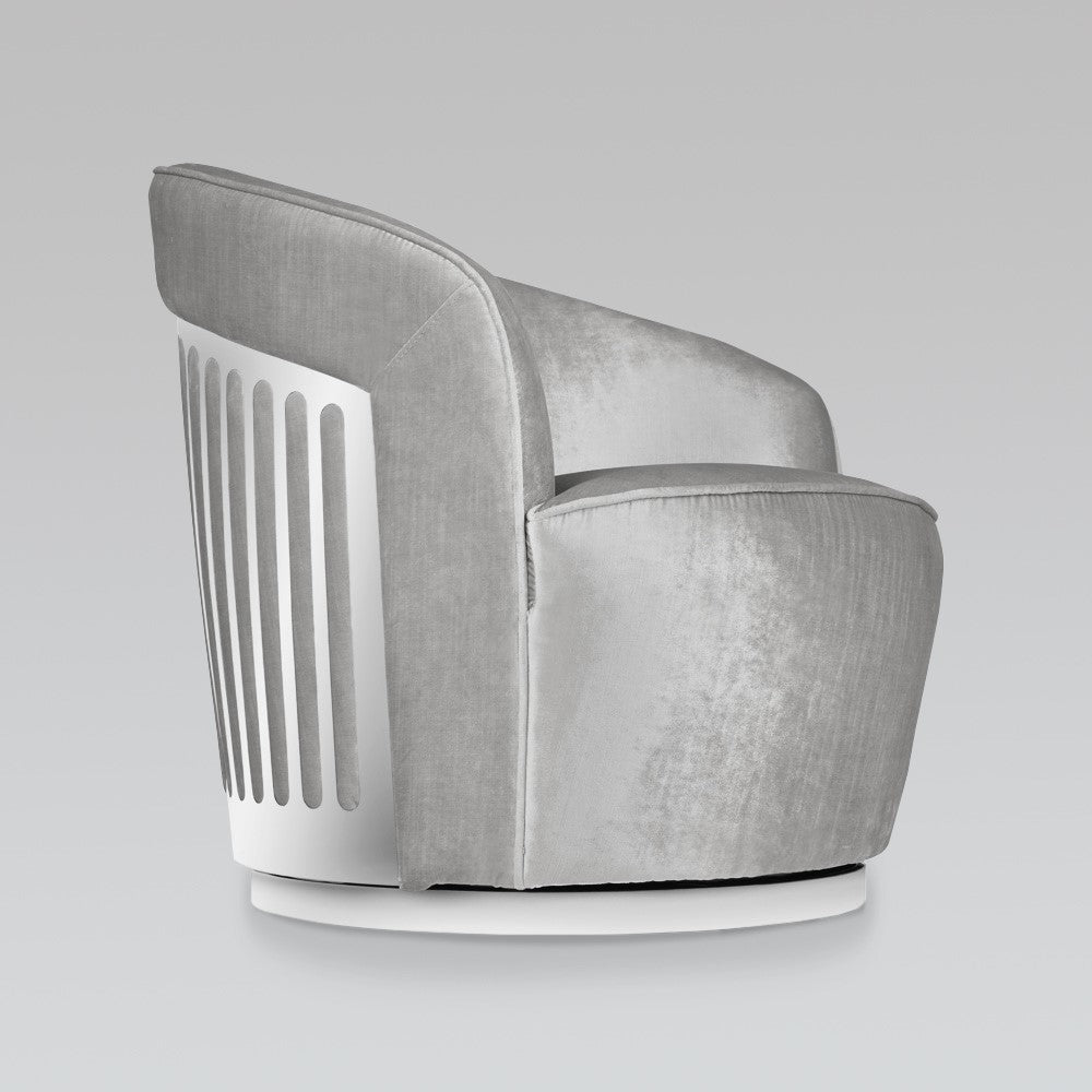 Ernest Swivel Accent Chair Grey - Ella and Ross Furniture