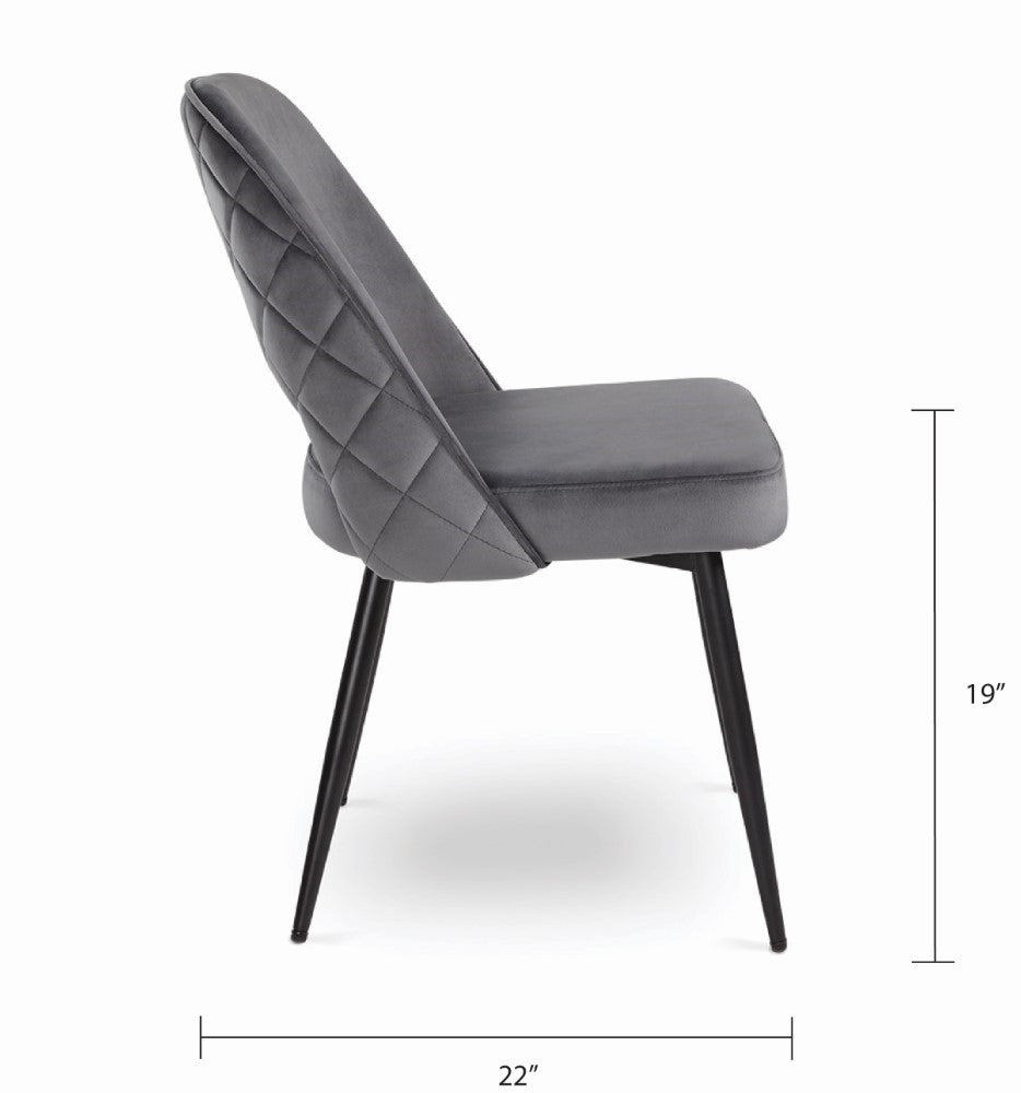 Eunice Velvet Dining Chair - Ella and Ross Furniture