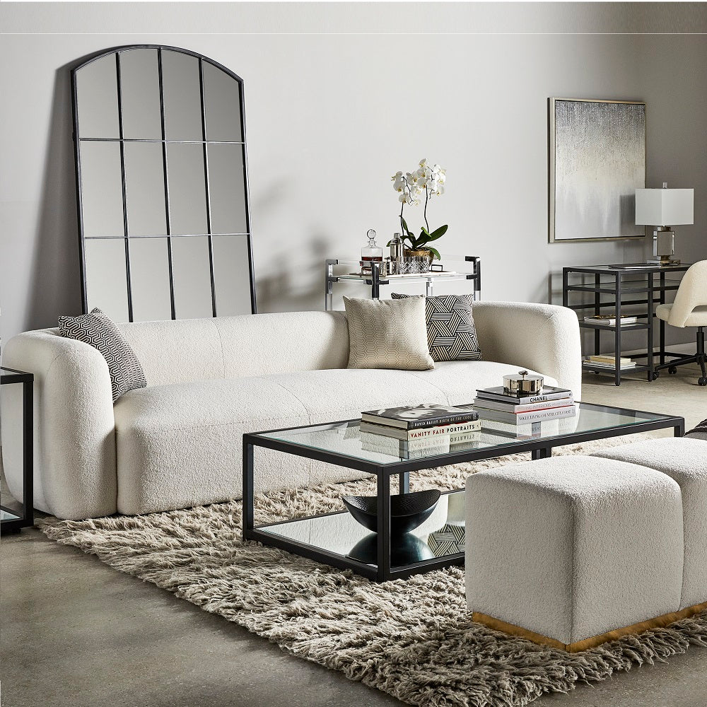 Fabian Black Coffee Table - Rectangular - Ella and Ross Furniture