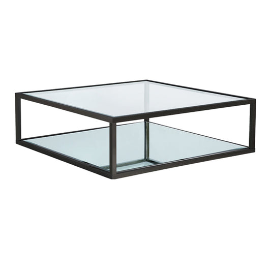 Fabian Black Coffee Table - Square - 47" - Ella and Ross Furniture