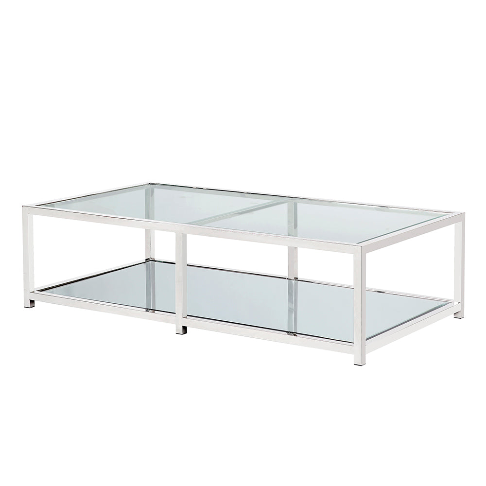 Fabian Silver Coffee Table - Rectangular - Ella and Ross Furniture