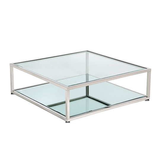 Fabian Silver Coffee Table - Square - 47" - Ella and Ross Furniture