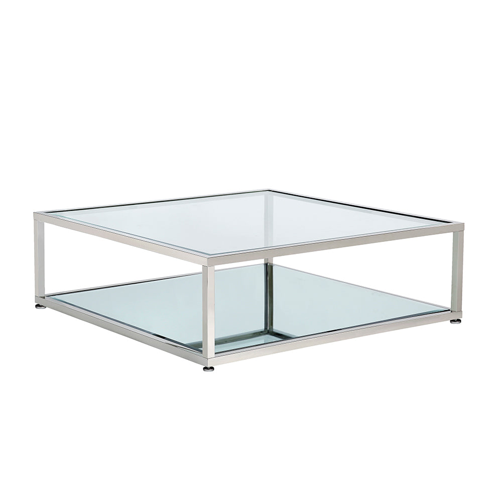 Fabian Silver Coffee Table - Square - 47" - Ella and Ross Furniture