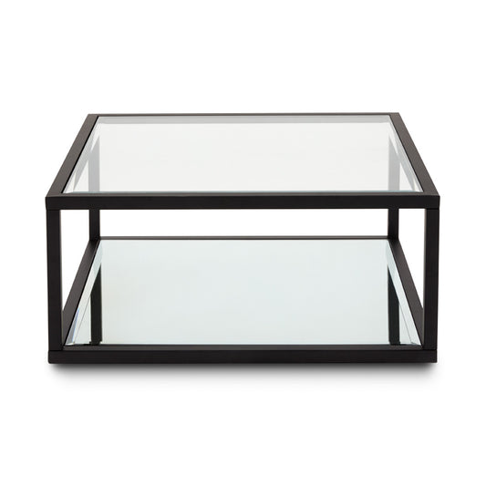 Fabian Black Coffee Table - Square - 33" - Ella and Ross Furniture