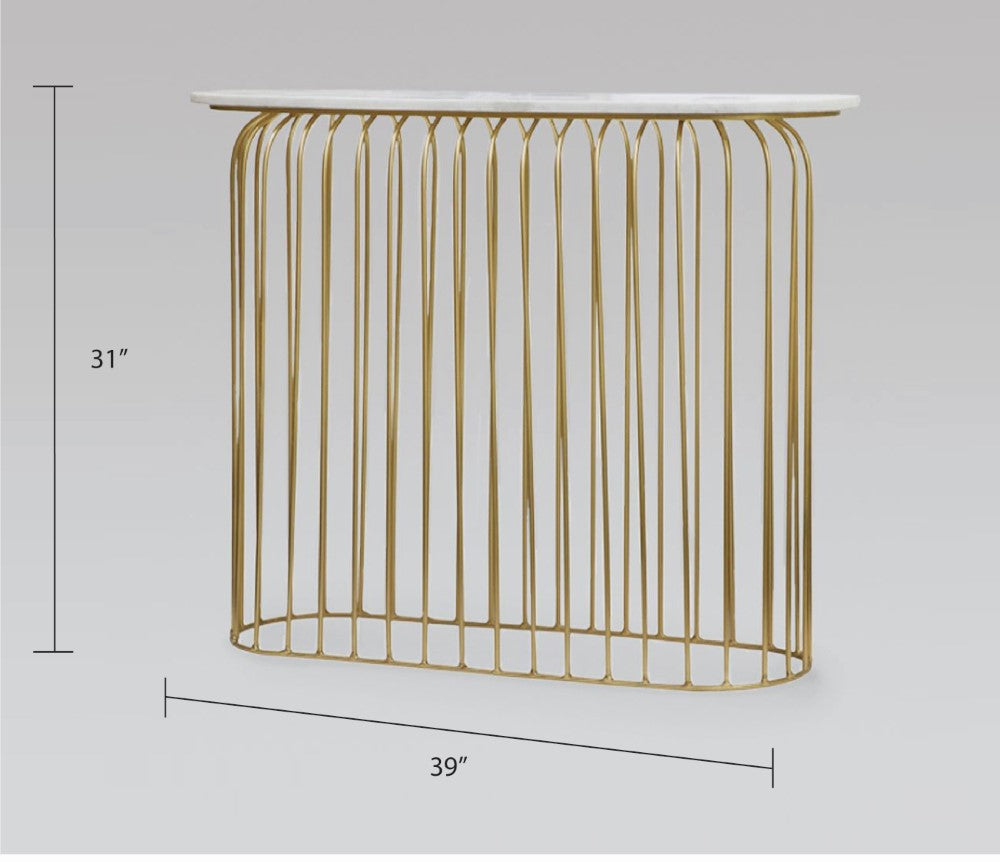 Robin Marble Console Table dimensions