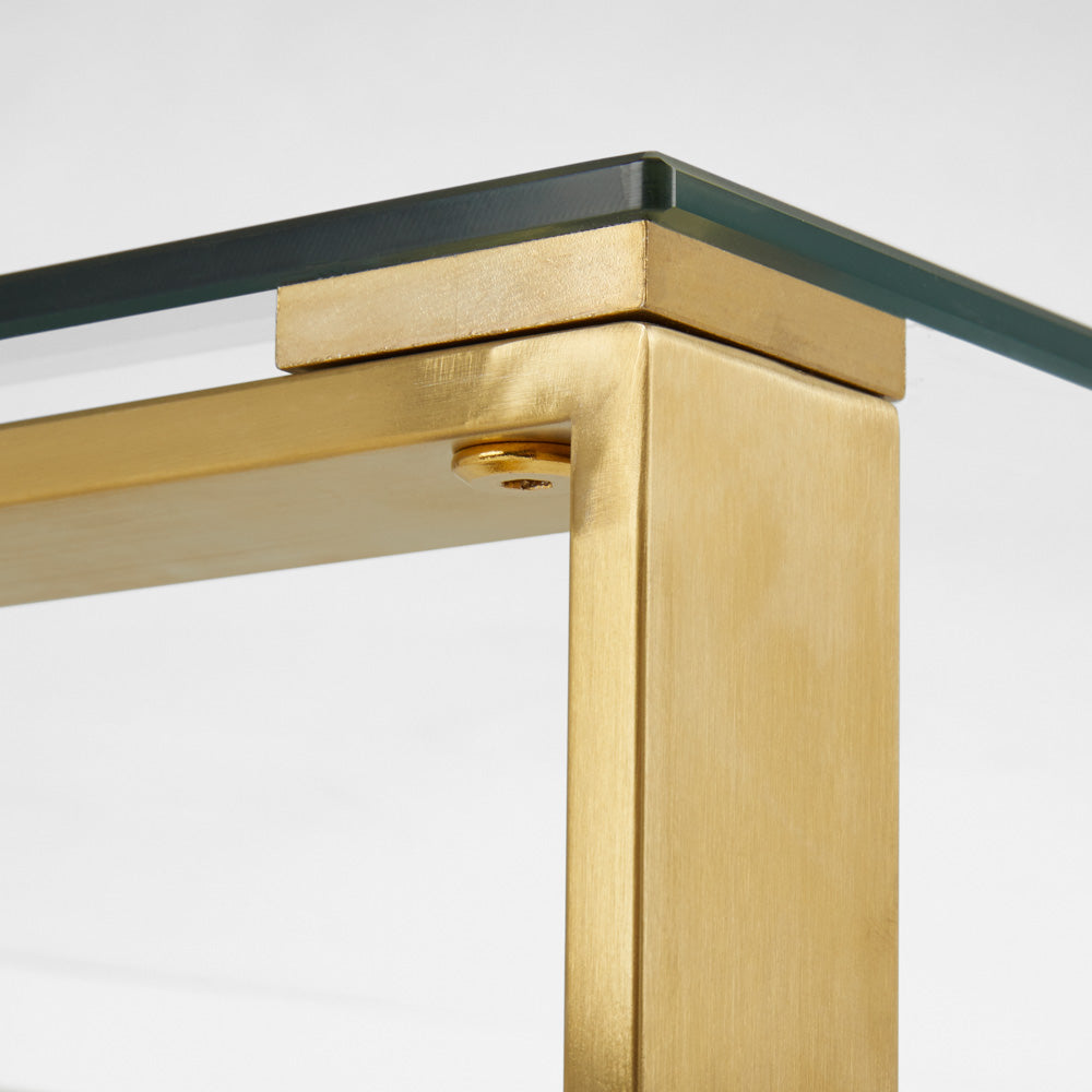Hudson Brushed Gold Coffee Table