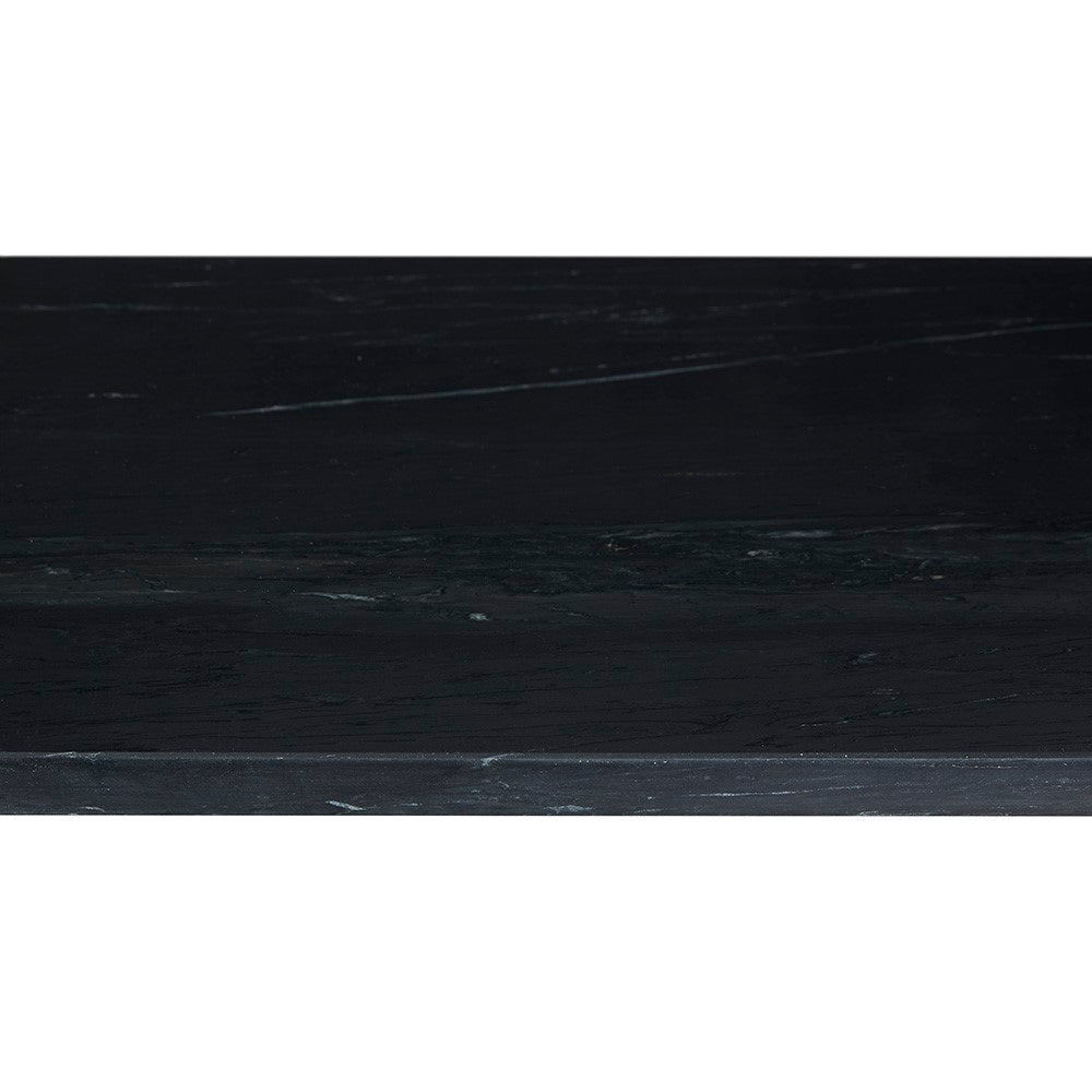 Tilly Marble Coffee Table - Black Metal - Ella and Ross Furniture
