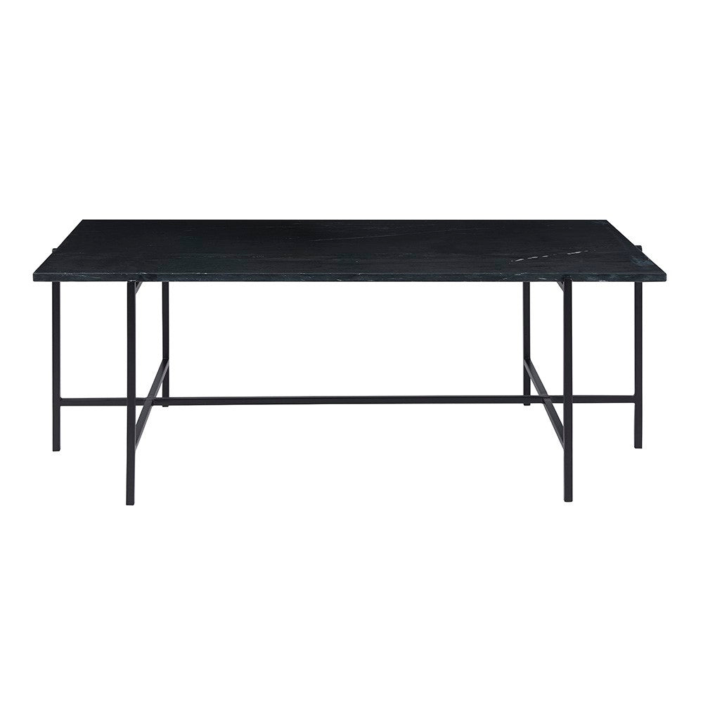 Tilly Marble Coffee Table - Black Metal - Ella and Ross Furniture