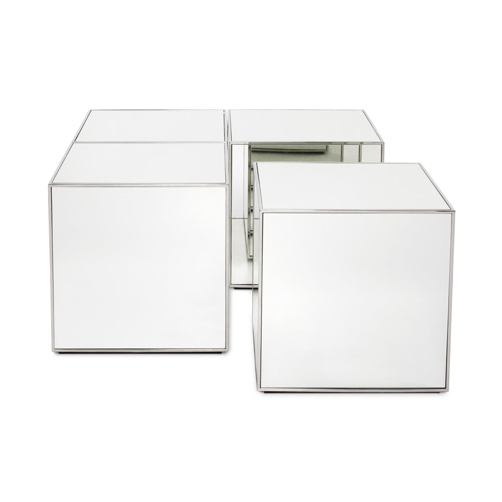 Infinity Mirror Coffee Table Quartet - Ella and Ross Furniture