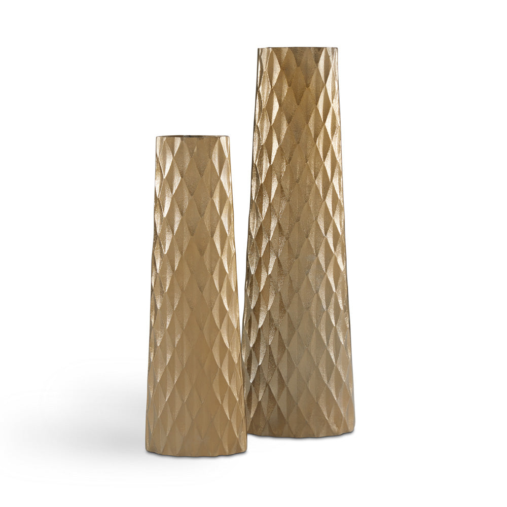 Kite Antique Brass Floor Vase - Set of 2 - Ella and Ross Furniture