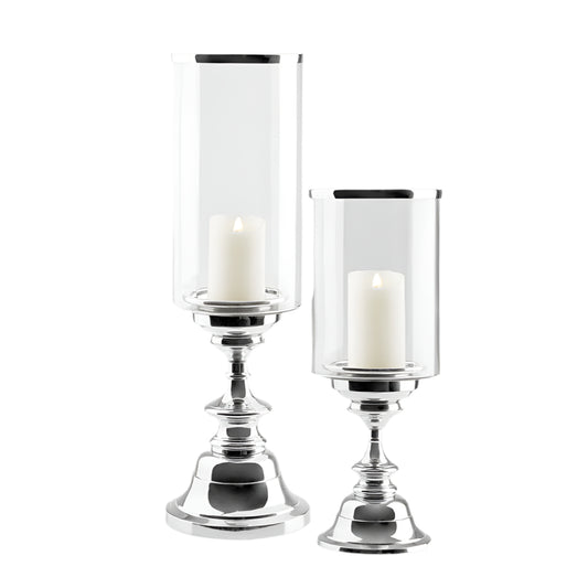 Petra Silver Candle Holders - Set of 2 - Ella and Ross Furniture