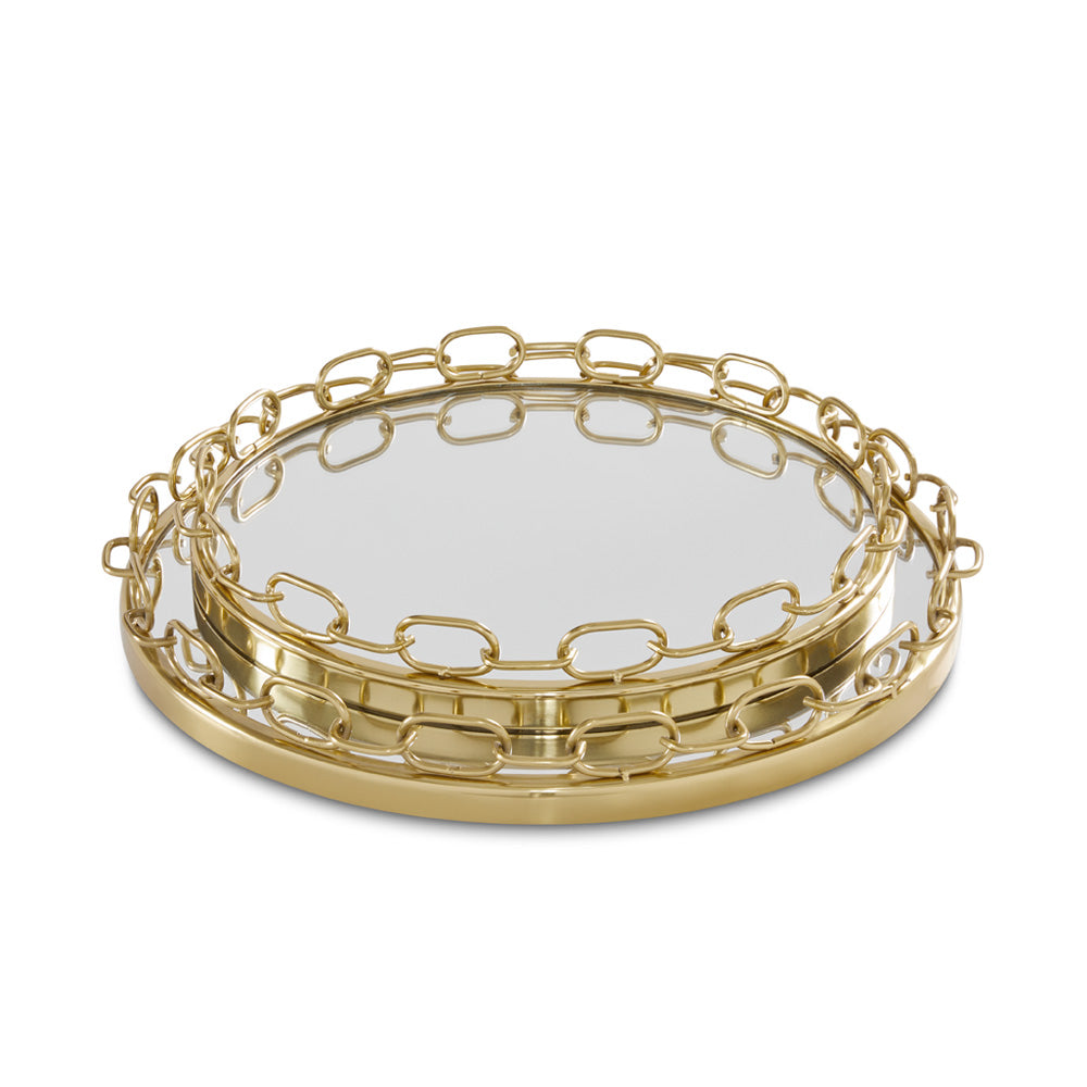 Lilou Chain Link Tray - 19" - Ella and Ross Furniture