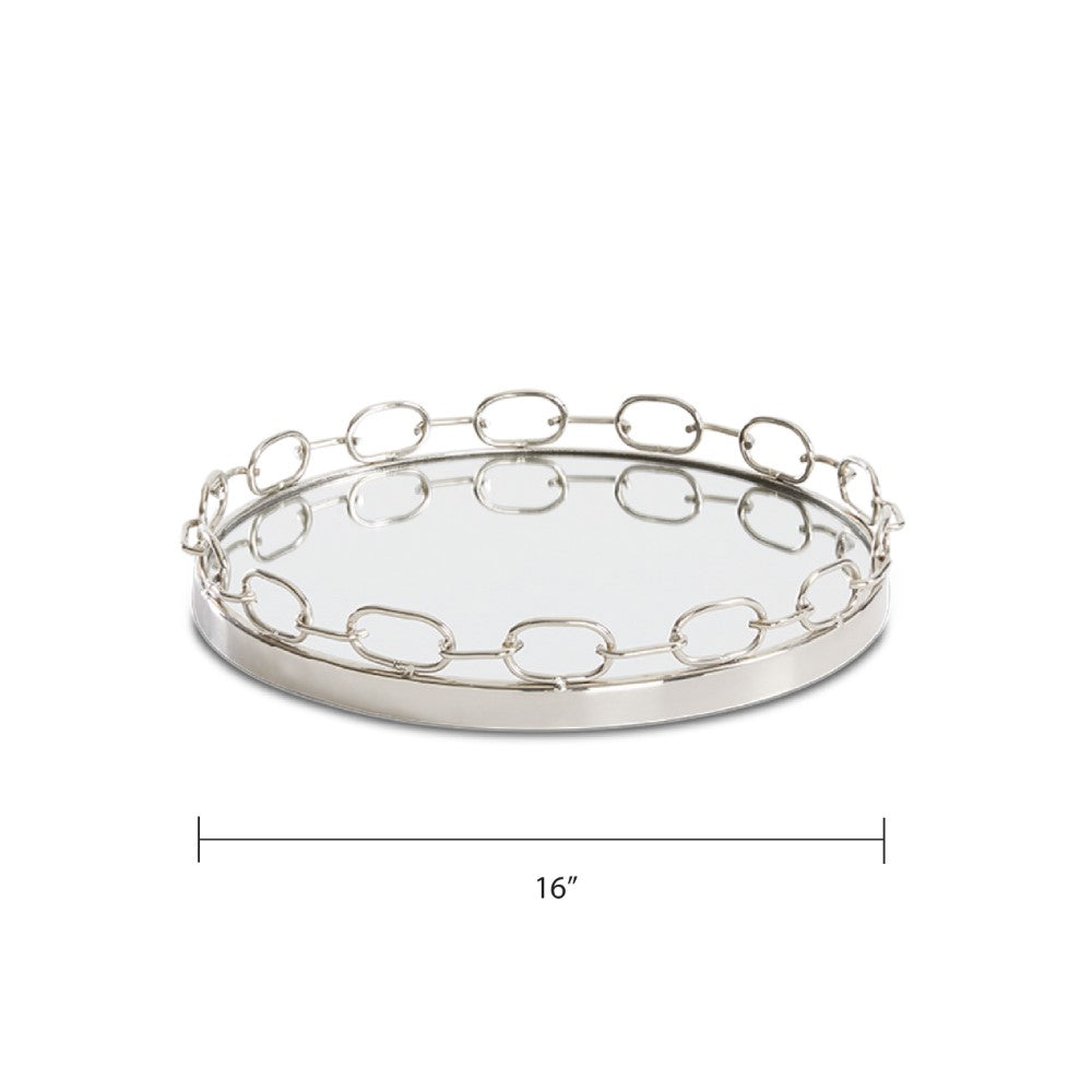 Lilou Chain Link Tray - 16" - Ella and Ross Furniture