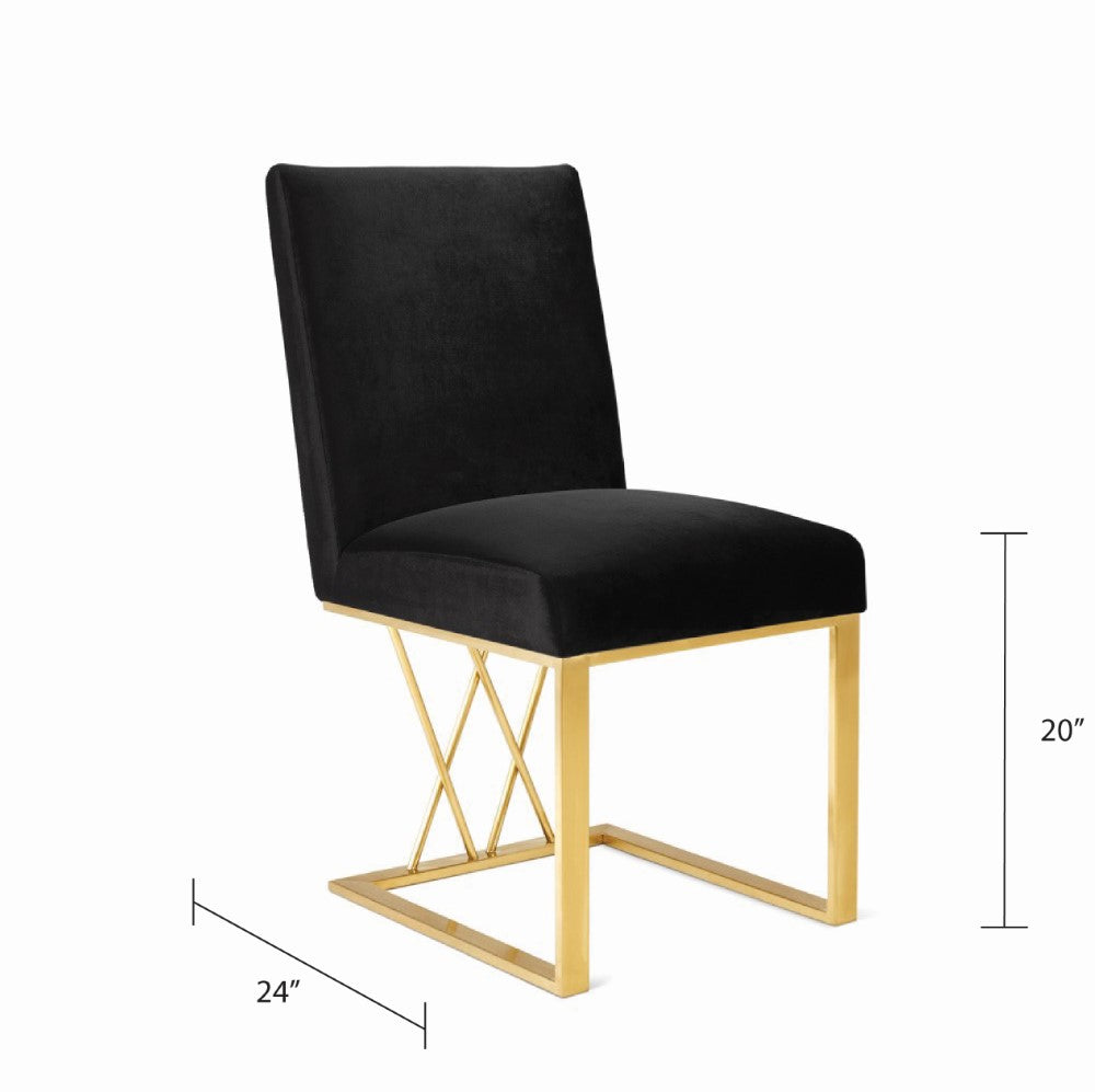 Mercer Dining Chair - Brushed Gold - Ella and Ross Furniture