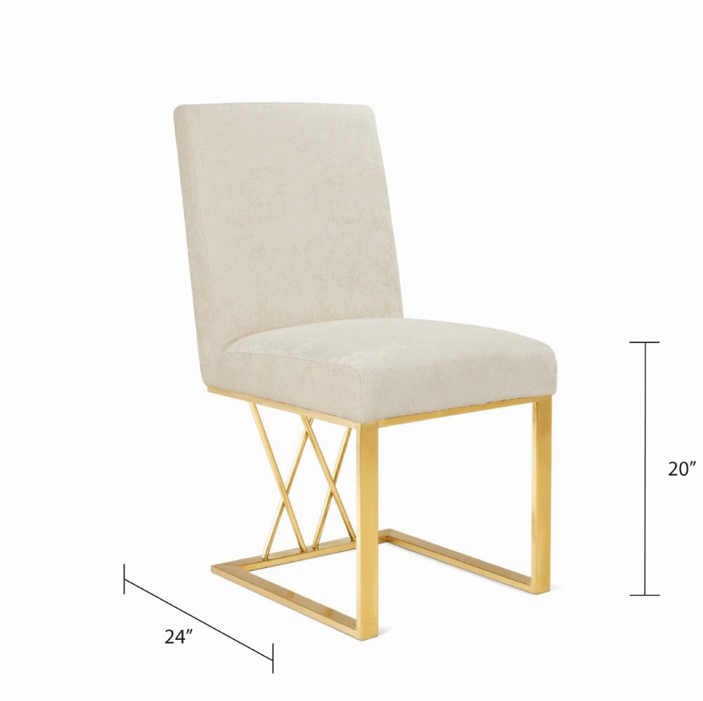 Mercer Dining Chair - Brushed Gold - Ella and Ross Furniture