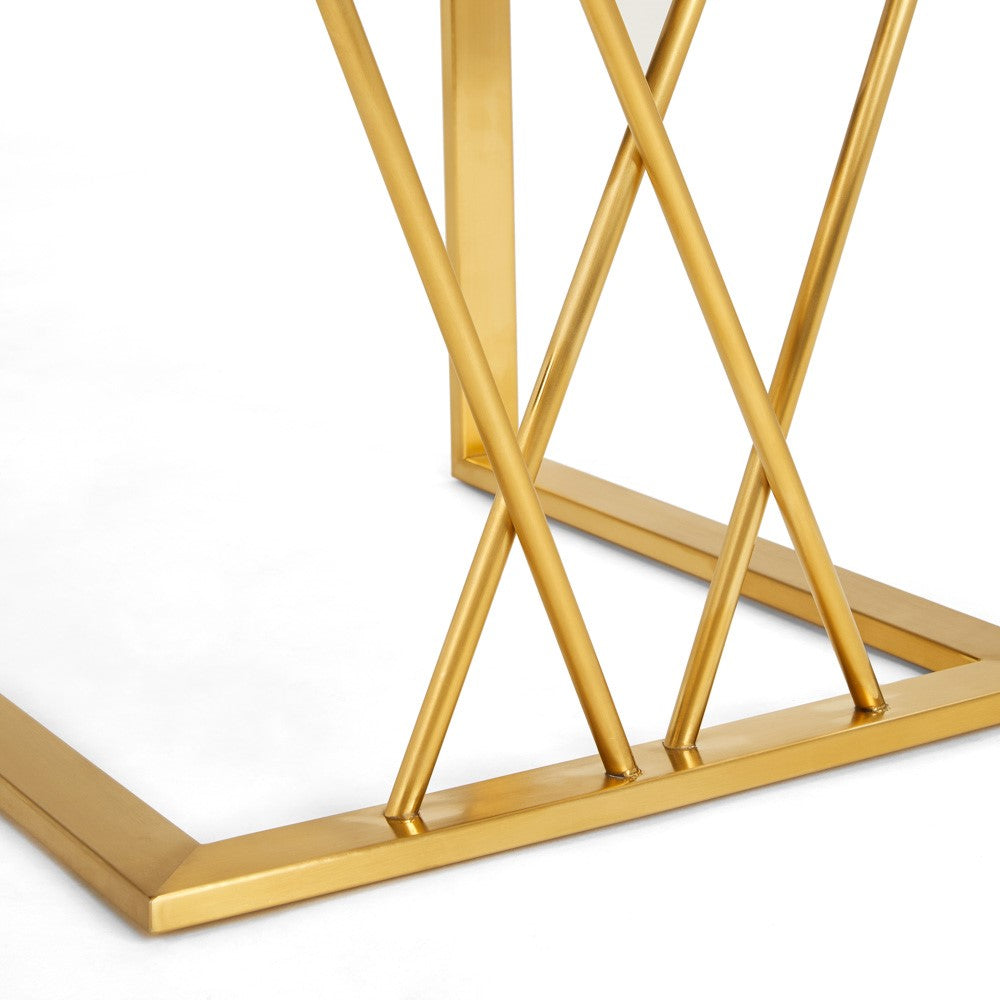 Mercer Dining Chair - Brushed Gold - Ella and Ross Furniture