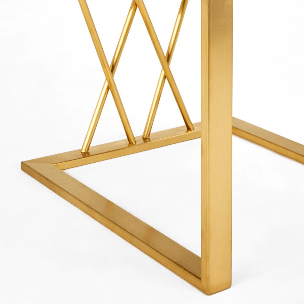 Mercer Dining Chair - Brushed Gold - Ella and Ross Furniture