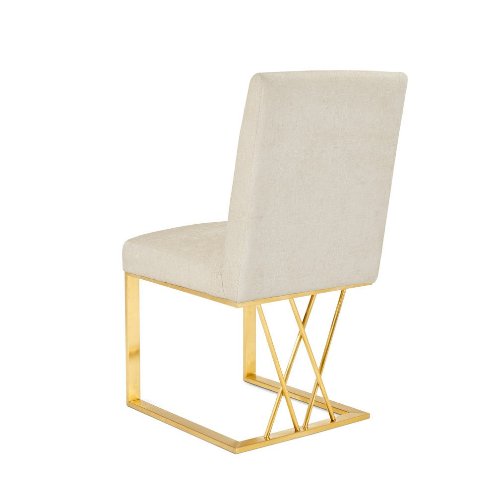 Mercer Dining Chair - Brushed Gold - Ella and Ross Furniture