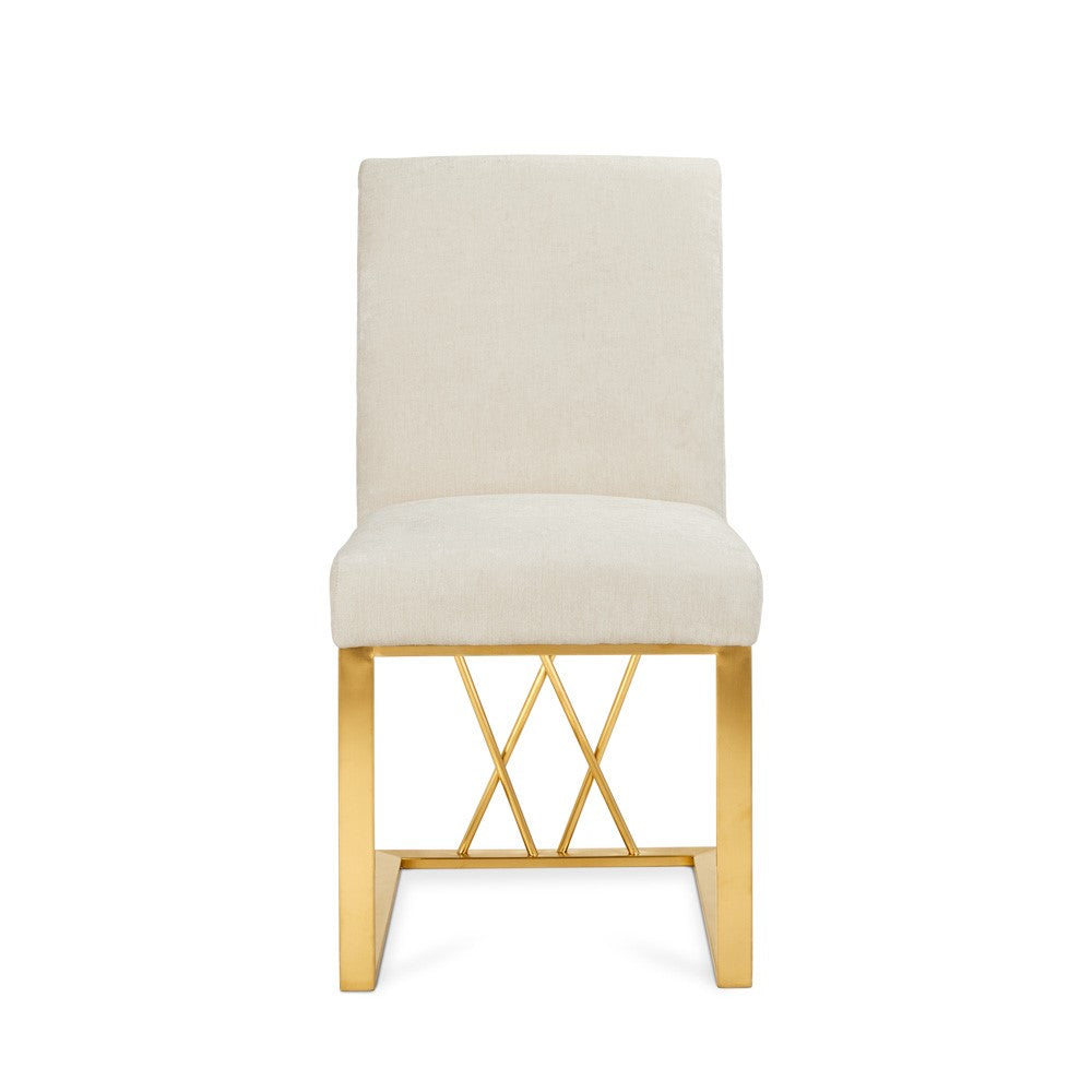 Mercer Dining Chair - Brushed Gold - Ella and Ross Furniture