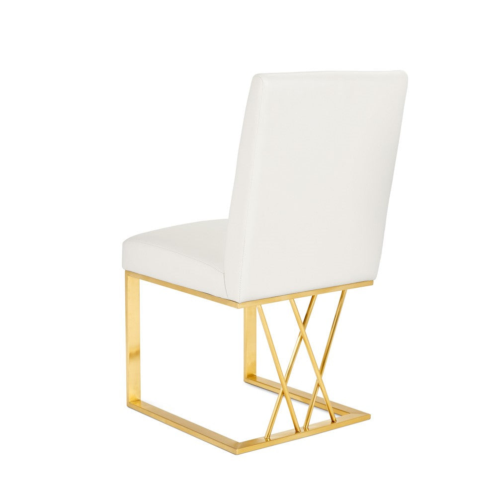 Mercer Dining Chair - Brushed Gold - Ella and Ross Furniture