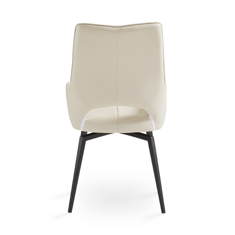 Michigan Swivel Dining Chair - Black - Ella and Ross Furniture