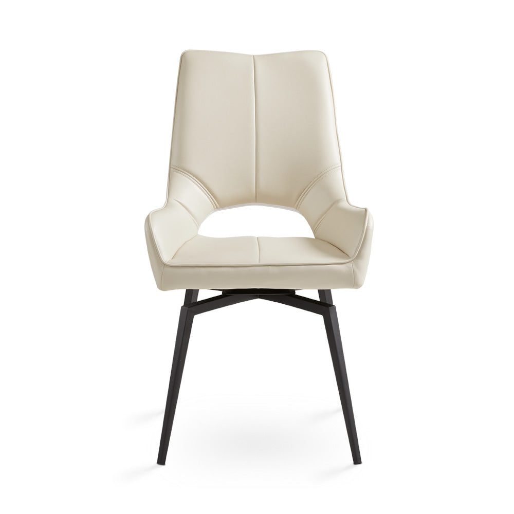 Michigan Swivel Dining Chair - Black - Ella and Ross Furniture