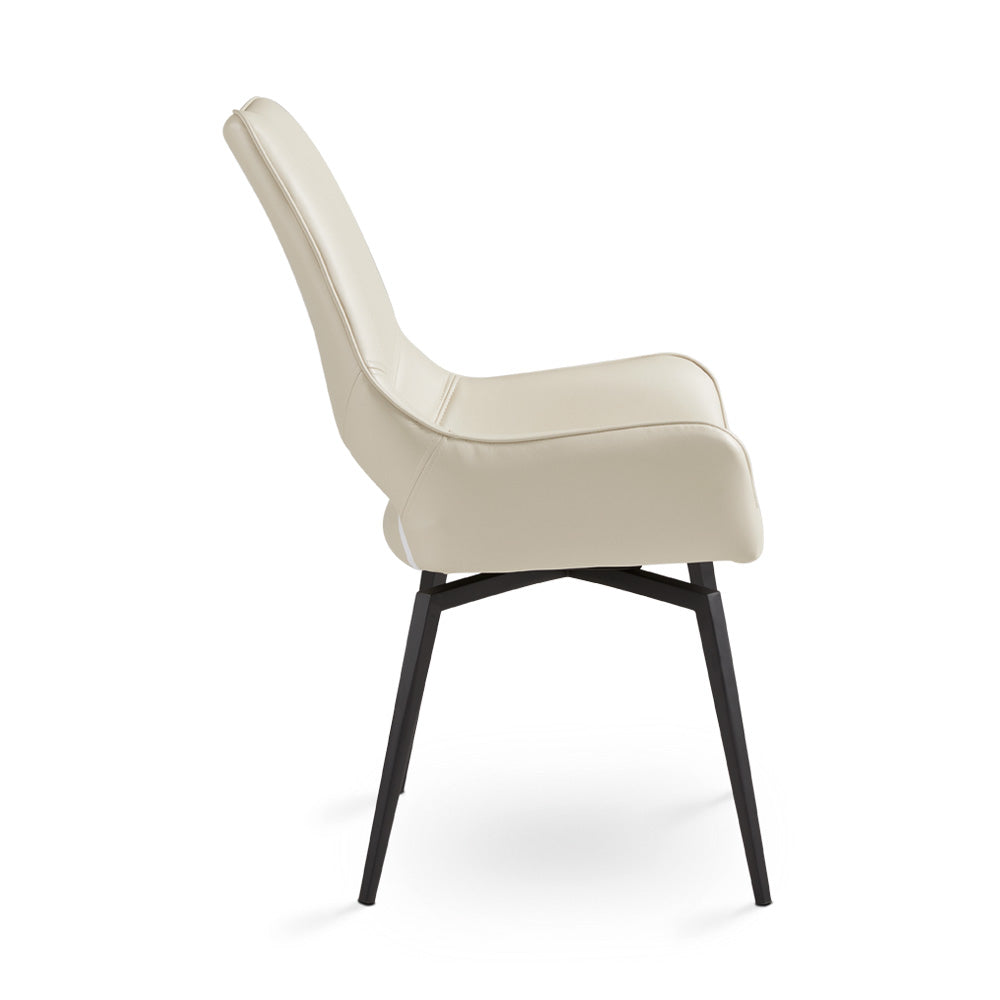 Michigan Swivel Dining Chair - Black - Ella and Ross Furniture